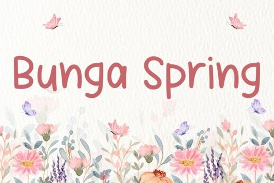 Bunga Spring Font